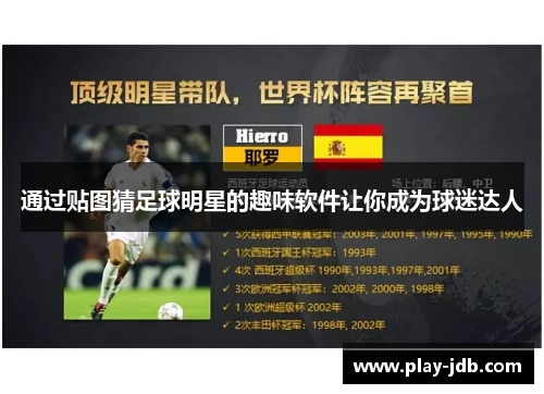 通过贴图猜足球明星的趣味软件让你成为球迷达人